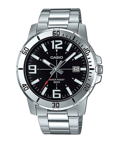 Casio Enticer Analog Black Dial Men's Watch - MTP - VD01D - 1BVUDF (A1361 - Ashoka Watch Company